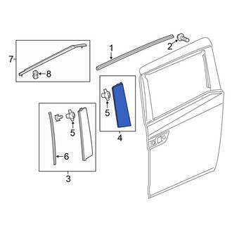 Honda OE - Center Right Door Applique