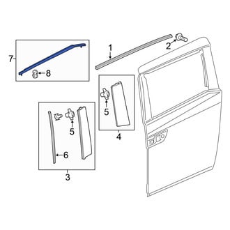 Honda OE - Left Door Belt Molding
