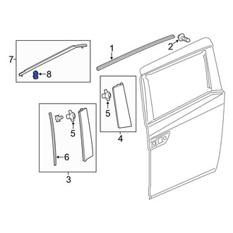 Honda OE - Door Belt Molding Clip