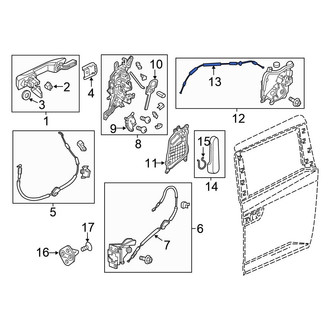 Honda OE - Sliding Door Lock Actuator Cable