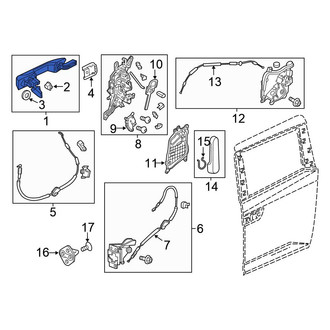 Honda OE - Left Sliding Door Handle