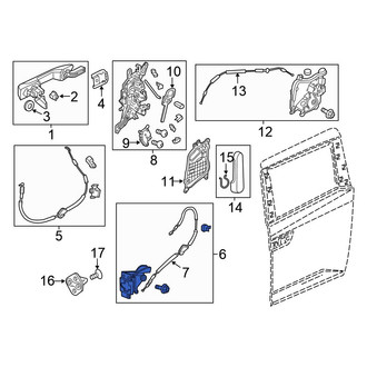Honda OE - Left Sliding Door Latch