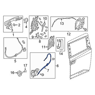 Honda OE - Sliding Door Lock Actuator Cable
