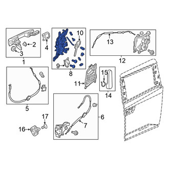 Honda OE - Left Sliding Door Lock Actuator