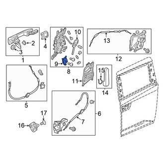 Honda OE - Left Sliding Door Lock Actuator
