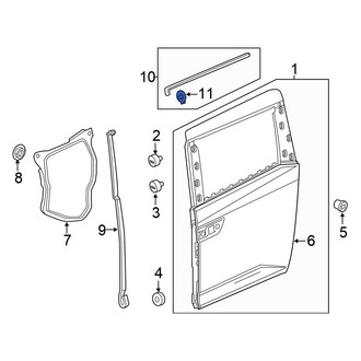 Honda OE - Front Door Seal Clip