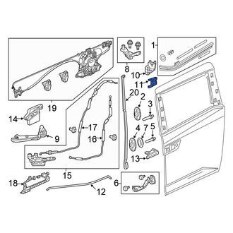 Honda OE - Rear Right Sliding Door Roller