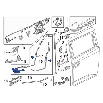 Honda OE - Left Sliding Door Lock Actuator