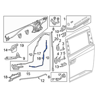 Honda OE - Sliding Door Lock Actuator Cable