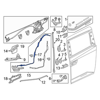 Honda OE - Sliding Door Lock Actuator Cable