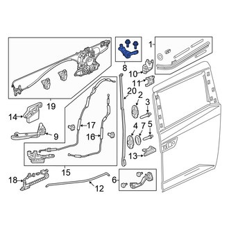 Honda OE - Front Left Upper Sliding Door Roller