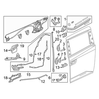 Honda OE - Right Sliding Door Track