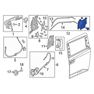 Honda OE - Left Sliding Door Latch