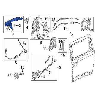 Honda OE - Right Outer Sliding Door Handle