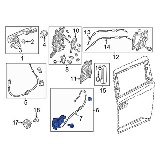 Honda OE - Left Sliding Door Latch