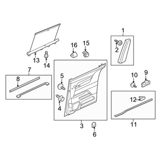 Honda OE - Side Loading Door - Interior Trim (With Power Sliding)