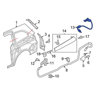 Honda OE - Fuel Filler Door Release Cable