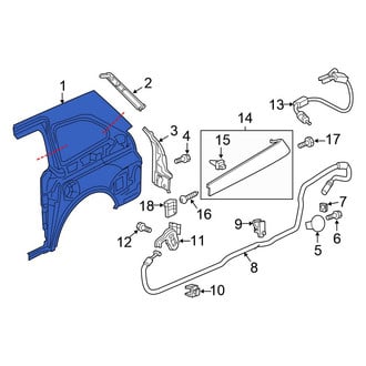 Honda OE - Rear Left Quarter Panel