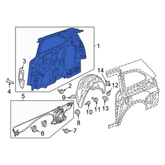 Honda OE - Rear Right Quarter Panel