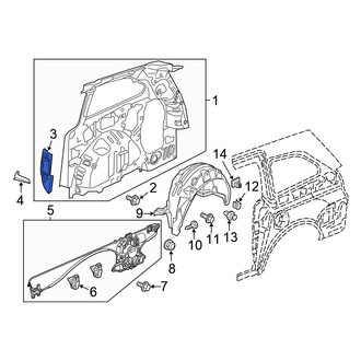Honda OE - Left Quarter Panel Extension