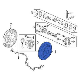 Honda OE - Rear Disc Brake Rotor