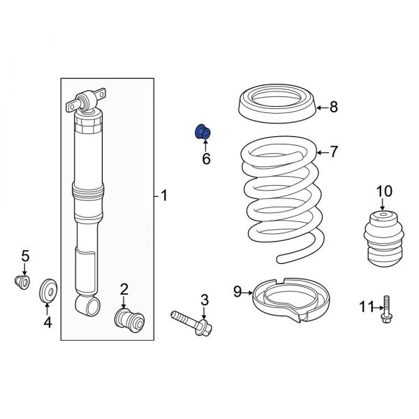 Suspension Shock Absorber Nut