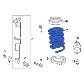Honda OE - Rear Left Coil Spring