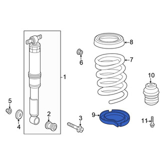 Honda OE - Rear Right Lower Coil Spring Insulator