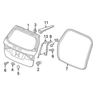 Honda OE - Lift Gate - Gate & Hardware (W/O Power)