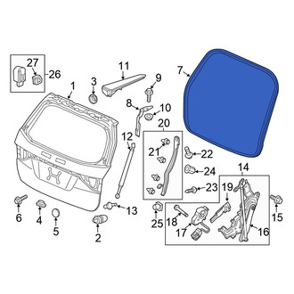 Honda OE - Rear Hatch Seal