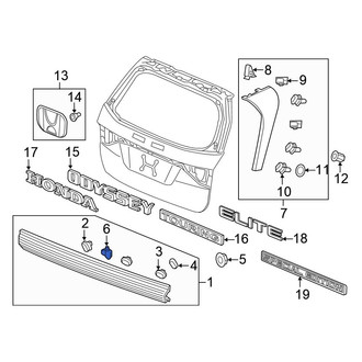 Honda OE - Rear Liftgate Latch Release Switch