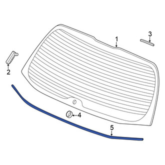 Honda OE - Liftgate Glass Seal
