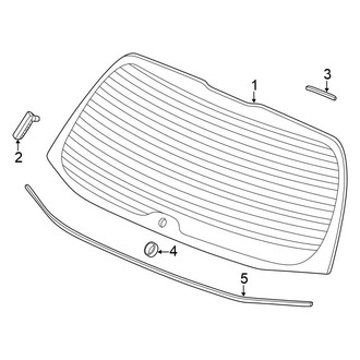 Honda OE - Lift Gate - Glass