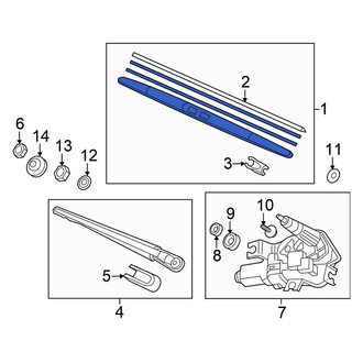 Honda OE - Rear Wiper Blade