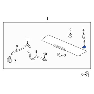 Honda OE - Liftgate Finish Panel Seal