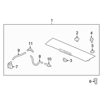 Honda OE - Lift Gate - Spoiler