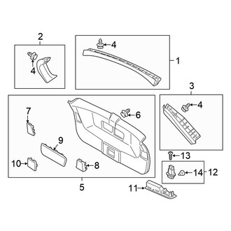 Honda OE - Lift Gate - Interior Trim