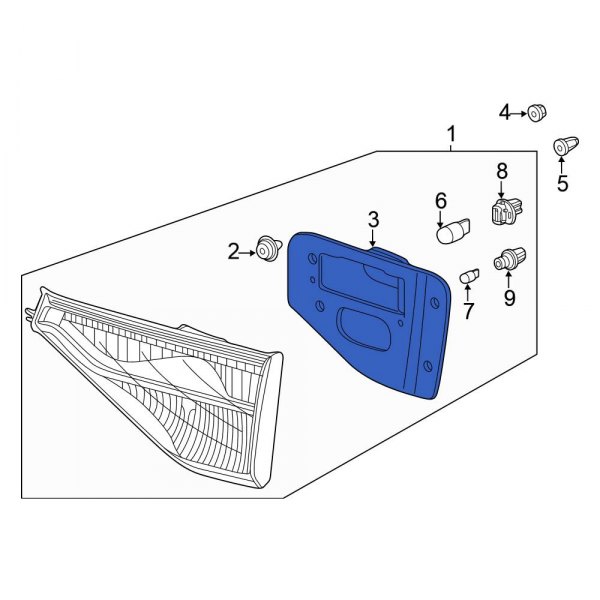 Honda OE 34152TK8A11 Rear Tail Light Gasket