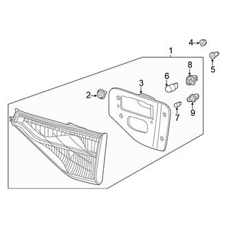 Honda OE - Rear Lamps - Combination Lamps (On Lift Gate)