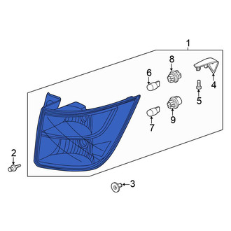 Honda OE - Rear Left Tail Light Assembly