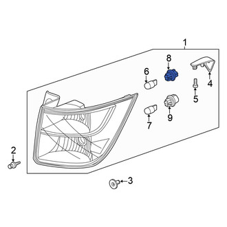 Honda OE - Rear Tail Light Socket