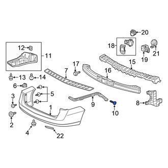 Honda OE - Rear Bumper Guide Screw