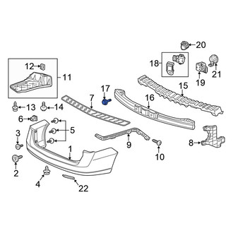 Honda OE - Bumper Impact Bar Bolt
