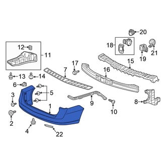Honda OE - Rear Bumper Cover