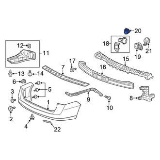 Honda OE - Rear Outer Parking Aid Sensor Housing