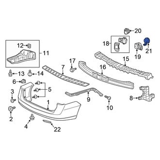 Honda OE - Rear Inner Parking Aid Sensor Housing