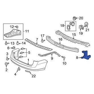 Honda OE - Rear Right Bumper Guide