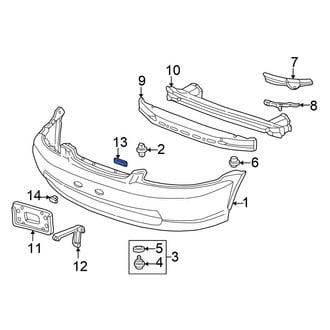 Honda OE - Front License Plate Bracket Nut