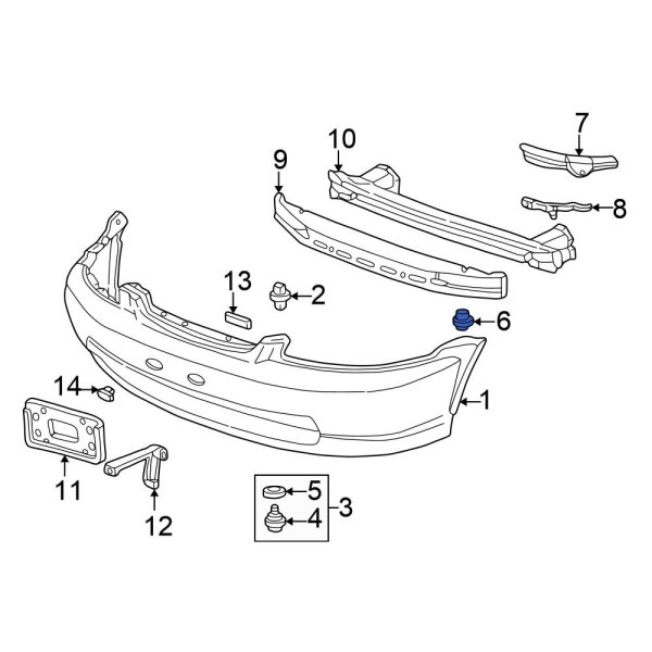 Bumper Cover Grommet