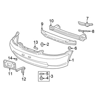 Honda OE - Front Bumper - Bumper & Components